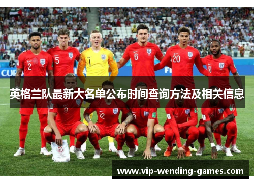 英格兰队最新大名单公布时间查询方法及相关信息